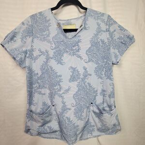 Lauderdale Women Scrub Top Purple Size M